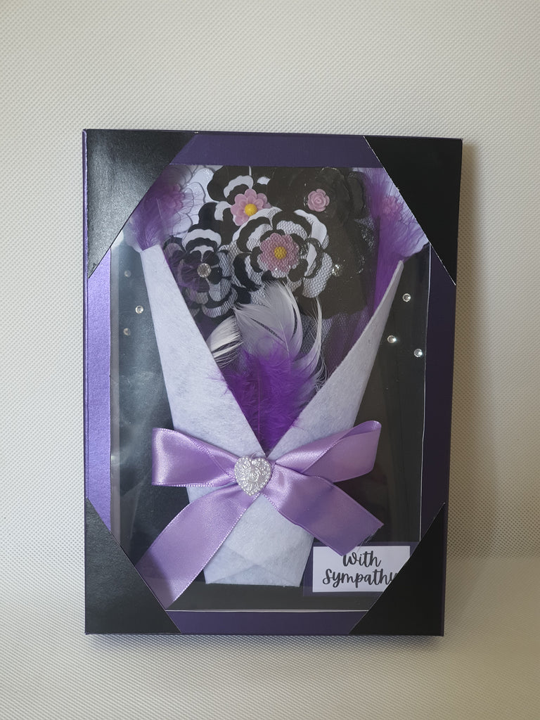 Express Sympathy with Elegance – Handmade Luxury Boxed Card