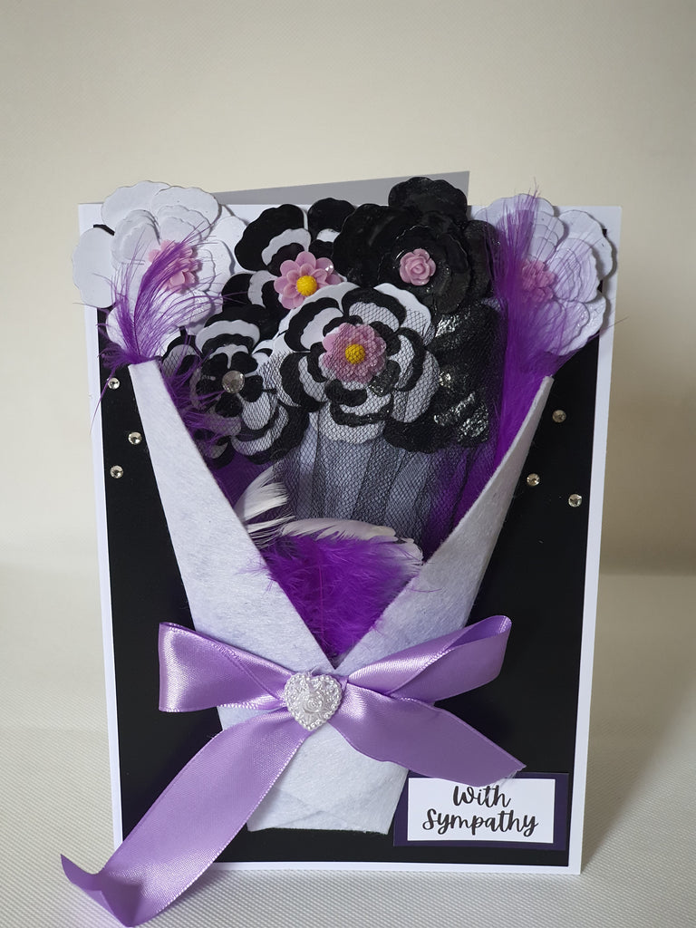 Express Sympathy with Elegance – Handmade Luxury Boxed Card