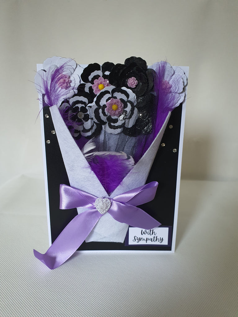 Express Sympathy with Elegance – Handmade Luxury Boxed Card