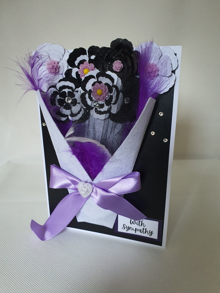 Express Sympathy with Elegance – Handmade Luxury Boxed Card