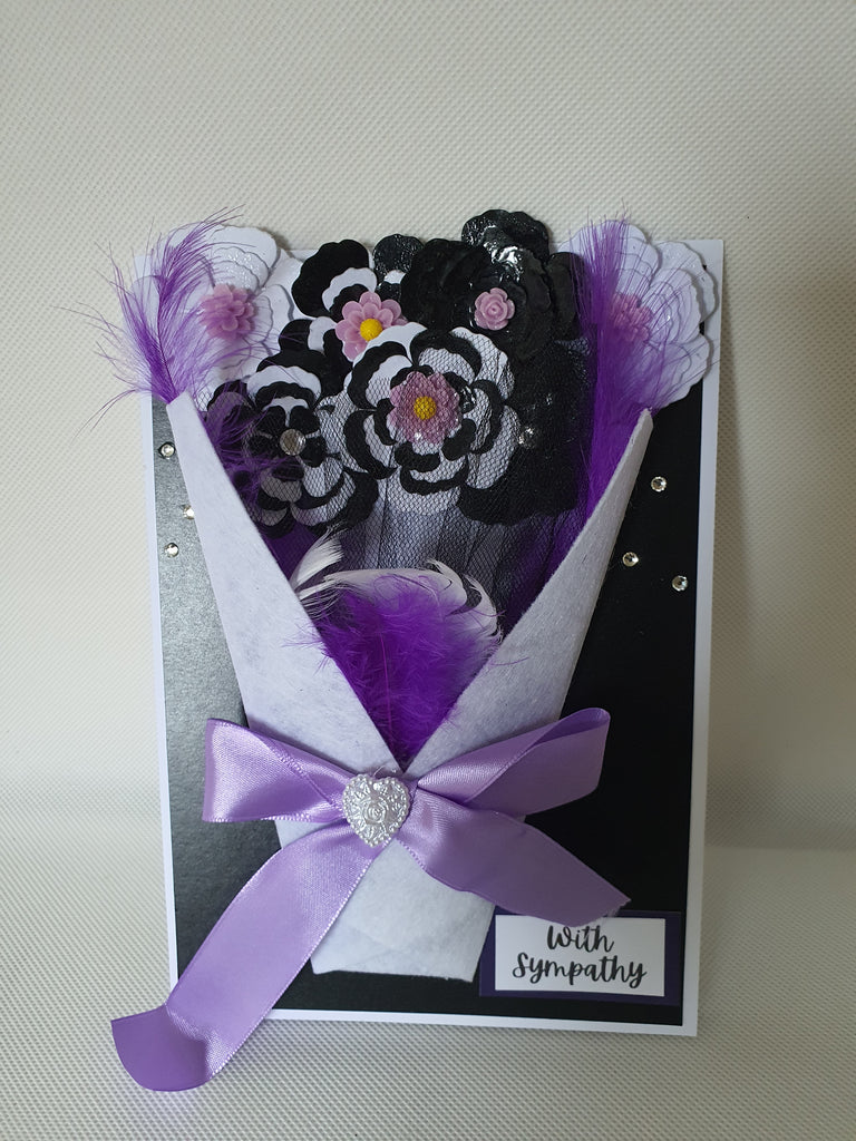 Express Sympathy with Elegance – Handmade Luxury Boxed Card