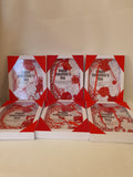 Handmade Red & White Valentine’s Ribbon Card with Gift Box – CamieRoseUK