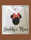 Girls customised T-shirt, – Daddy's Mini & Mom's Mini