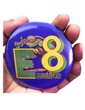 "Ninja Turtle Inspired Birthday Badge - 75mm Customized Buttons by Camieroseuk"