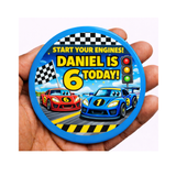 Personalised Construction Birthday Badge | Digger Party