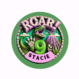 Personalised Roar T-Rex Birthday Badge – 75mm Customised pin by CamieRoseUK