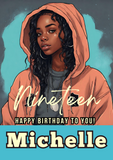 Birthday cards for Black Women, Camieroseuk customised greeting cards perfect for Teens and tweens.