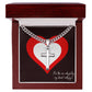 Artisan Cross necklace on Cuban Chain, keepsake gifts for Him