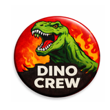 Pack of 6 Dino Crew Birthday Badges – T-Rex Edition