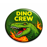 Pack of 6 Dino Crew Birthday Badges – T-Rex Edition