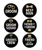 Personalised Stag Do Badge Set – Groom & Groomsmen Pins