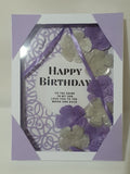 Handmade Purple Ribbon Greeting Card with Gift Box – CamieRoseUK