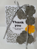 Luxury Handmade Ribbon Card – Custom Floral Design in Gift Box