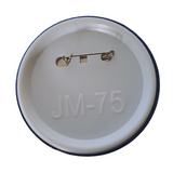 Speeding into 9, Handmade 75mm Race Car Birthday Badge