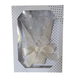 Handmade Wedding Card – Just Married White Ribbon Design | CamieRoseUK
